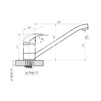 Товар: Смеситель для кухни с хирургической ручкой Сантаком stMIRA 5179, хром - фото 2 Смеситель для кухни с хирургической ручкой Сантаком stMIRA 5179, хром — фото 2, Смесители для кухни