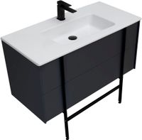 Тумба под раковину Allen Brau Reality 100 1.32007.AM подвесная Антрацит матовый — фото 33, Тумбы под раковину