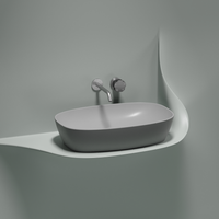 Раковина-чаша Ceramicanova Element 60 CN6049MSG Серая матовая — фото 7, Раковины накладные