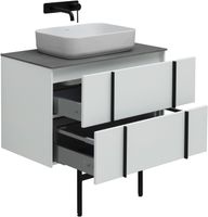 Товар: Тумба под раковину Allen Brau Reality 80 1.32005.WM подвесная Белая матовая - фото 39 Тумба под раковину Allen Brau Reality 80 1.32005.WM подвесная Белая матовая — фото 39, Тумбы под раковину