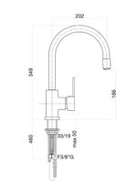 Смеситель для кухни Fiore KATANA , хром арт-77CR5489 — фото 2, Смесители для кухни