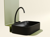 Раковина-чаша Ceramicanova Element 61 CN6053MB Черная матовая — фото 12, Раковины накладные