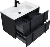 Тумба под раковину Allen Brau Reality 80 1.32005.AM подвесная Антрацит матовый — фото 7, Тумбы под раковину