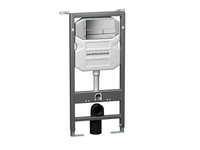 Система инсталляции для унитазов CERAMICANOVA Envision с кнопкой смыва Flat цвет хром матовый, крепл — фото 1, Инсталляции для унитазов