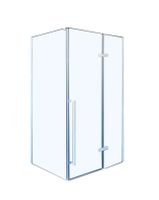 Душевой уголок Ceruttispa 120х90 C1AW профиль Белый стекло прозрачное — фото 9, Прямоугольные душевые уголки
