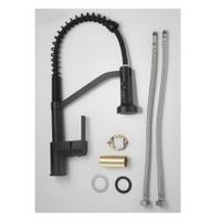 Смеситель для кухни с гибким изливом и режимом душ Haiba , черный арт-HB73826-7 — фото 3, Смесители для кухни