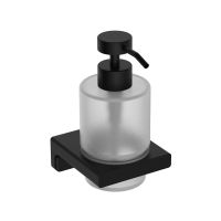 Tivoli Диспенсер для жидкого мыла, латунь/матовое стекло, черный матовый арт-AQM7312MB — фото 1, Диспенсеры для жидкого мыла