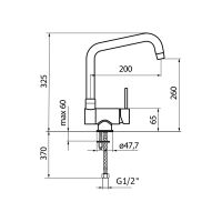 Товар: Смеситель для кухни Webert Window , хром арт-WD920702015 - фото 2 Смеситель для кухни Webert Window , хром арт-WD920702015 — фото 2, Смесители для кухни