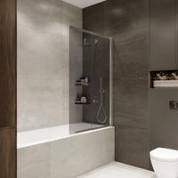 Товар: Шторка на ванну слайдер Terminus Ното 150х90 тонированная, хром 1CS150х90CT - фото 3 Шторка на ванну слайдер Terminus Ното 150х90 тонированная, хром 1CS150х90CT — фото 3, Шторы для ванной