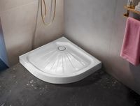Душевой поддон из АБС-пластика Ceruttispa R100 100х100 Белый — фото 1, Душевые поддоны АБС-пластик