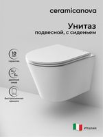 Товар: Унитаз Ceramicanova Forma CN3011 подвесной с сиденьем Микролифт - фото 13 Унитаз Ceramicanova Forma CN3011 подвесной с сиденьем Микролифт — фото 13, Подвесные унитазы