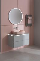 Тумба под раковину Allen Brau Infinity 85 1.21001.PWM подвесная Папирус матовый — фото 37, Тумбы под раковину