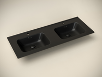 Раковина Ceramicanova Element 120 CN7004MB двойная Черная матовая — фото 4, Раковины встраиваемые сверху