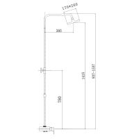 Душевая система Haiba , черный арт-HB2420 — фото 2, Душевые стойки