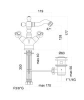 Смеситель для биде Fiore GIOIELLI SKY (SWAROVSKI®) , хром арт-09CR0635 — фото 2, Смесители для биде