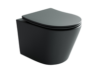 Унитаз Ceramicanova Balearica CN6000MDH подвесной Темный антрацит матовый с сиденьем Микролифт — фото 1, Подвесные унитазы