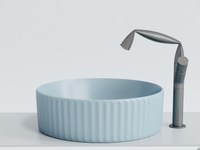 Раковина-чаша Ceramicanova Element 36 CN6057ML Голубая матовая — фото 8, Раковины накладные