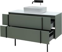 Тумба под раковину Allen Brau Reality 120 1.32008.CGM подвесная Олива матовая — фото 3, Тумбы под раковину