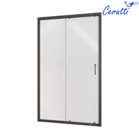 Товар: Душевая дверь Ceruttispa Gloria D120B профиль Черный стекло прозрачное - фото 4 Душевая дверь Ceruttispa Gloria D120B профиль Черный стекло прозрачное — фото 4, Раздвижные душевые двери