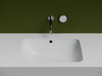 Раковина встраиваемая снизу 540x360x190 с отверстием слива перелива цвет белый CN7018 — фото 3, Раковины встраиваемые снизу