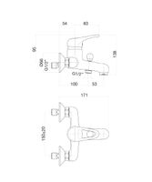 Смеситель для ванны Fiore PLANET , хром арт-37CR1010 — фото 2, Смеситель для ванны