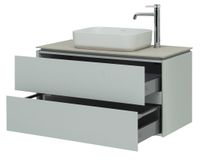 Тумба под раковину Allen Brau Infinity 100 1.21003.PWM подвесная Папирус матовый — фото 9, Тумбы под раковину