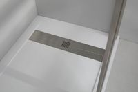 Душевая дверь Allen Brau Priority 140 3.31011.BA профиль Серебро брашированное стекло прозрачное — фото 28, Распашные душевые двери