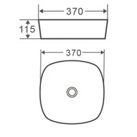 Раковина чаша Terminus Классик , белый арт-02RN37x37x11W — фото 2, Раковины накладные