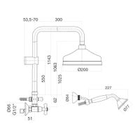 Душевая система Webert Armony , медь арт-AM760405060 — фото 2, Душевые стойки