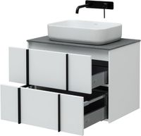 Тумба под раковину Allen Brau Reality 70 1.32004.WM подвесная Белая матовая — фото 12, Тумбы под раковину