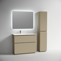 Тумба напольная SANCOS Folk Floor левая 995х445х850, c двумя ящиками оснащенными доводчиками, Капучино, арт. арт-FL100FLCP — фото 5, Тумбы под раковину