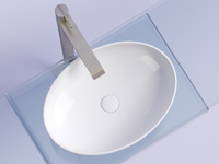 Раковина-чаша Ceramicanova Element 50 CN6056 Белая глянцевая — фото 5, Раковины накладные