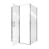 Душевой уголок Ceruttispa Victoria 120x90 7742 профиль Хром стекло прозрачное — фото 6, Прямоугольные душевые уголки