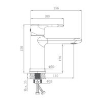 Смеситель для раковины , черный арт-HB10564-7 — фото 2, Смесители для раковины