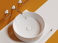 Раковина-чаша Ceramicanova Element 36 CN6057 Белая глянцевая — фото 12, Раковины накладные