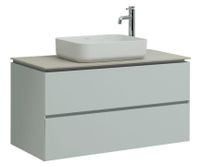 Тумба под раковину Allen Brau Infinity 100 1.21003.PWM подвесная Папирус матовый — фото 17, Тумбы под раковину