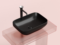 Раковина-чаша Ceramicanova Element 50 CN6055MB Черная матовая — фото 10, Раковины накладные