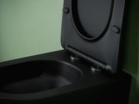 Подвесной унитаз CERAMICANOVA Uno смыв Торнадо 490x360x360 черный матовый — фото 3, Подвесные унитазы