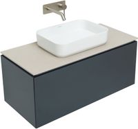 Тумба под раковину Allen Brau Infinity 100 1.21004.AM подвесная Антрацит матовый — фото 10, Тумбы под раковину