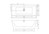 Акриловая ванна Ceruttispa Lugano 170x75 CT9344 без гидромассажа — фото 11, Акриловые ванны