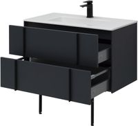 Тумба под раковину Allen Brau Reality 90 1.32006.AM подвесная Антрацит матовый — фото 58, Тумбы под раковину