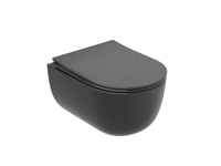 Унитаз Ceramicanova Modena Rimless CN6063MDH подвесной Темный антрацит матовый с сиденьем Микролифт — фото 1, Подвесные унитазы