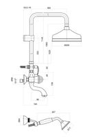 Душевая система Fiore XT SKY (SWAROVSKI®) , хром арт-17CR0615 — фото 2, Душевые стойки