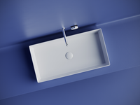 Раковина накладная прямоугольная 701x361x130, цвет белый, арт.CN6071 — фото 3, Раковины накладные