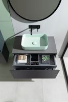 Тумба под раковину Allen Brau Infinity 85 1.21002.AM подвесная Антрацит матовый — фото 54, Тумбы под раковину