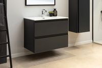 Тумба под раковину Allen Brau Eclipse 80 1.E1002.AM антрацит матовый — фото 12, Тумбы под раковину