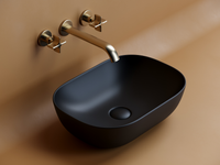 Раковина-чаша Ceramicanova Element 45 CN6009MB Черная матовая — фото 4, Раковины накладные