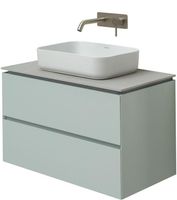 Тумба под раковину Allen Brau Infinity 85 1.21001.PWM подвесная Папирус матовый — фото 7, Тумбы под раковину