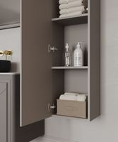 Шкаф-пенал Allen Brau Paris 35 1.360005.PWM папирус матовый — фото 3, Шкафы для ванной