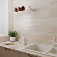 Керамическая плитка DNA Tiles Candy Crayon White настенная 4,3х24,3 см арт-128396 — фото 2, Керамическая плитка